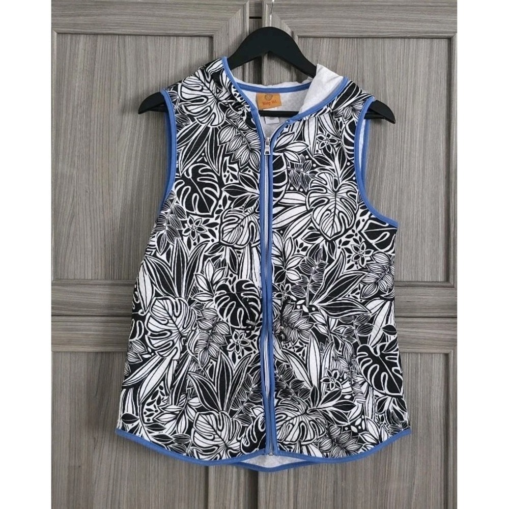 Ruby Rd Womens Activewear Sleeveless Hoodie Sz Small Full Zip